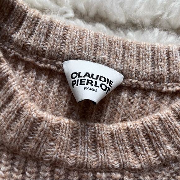 Claudie Pierlot Melbi Cropped Wool Blend Knit Sweater - Picture 10 of 10